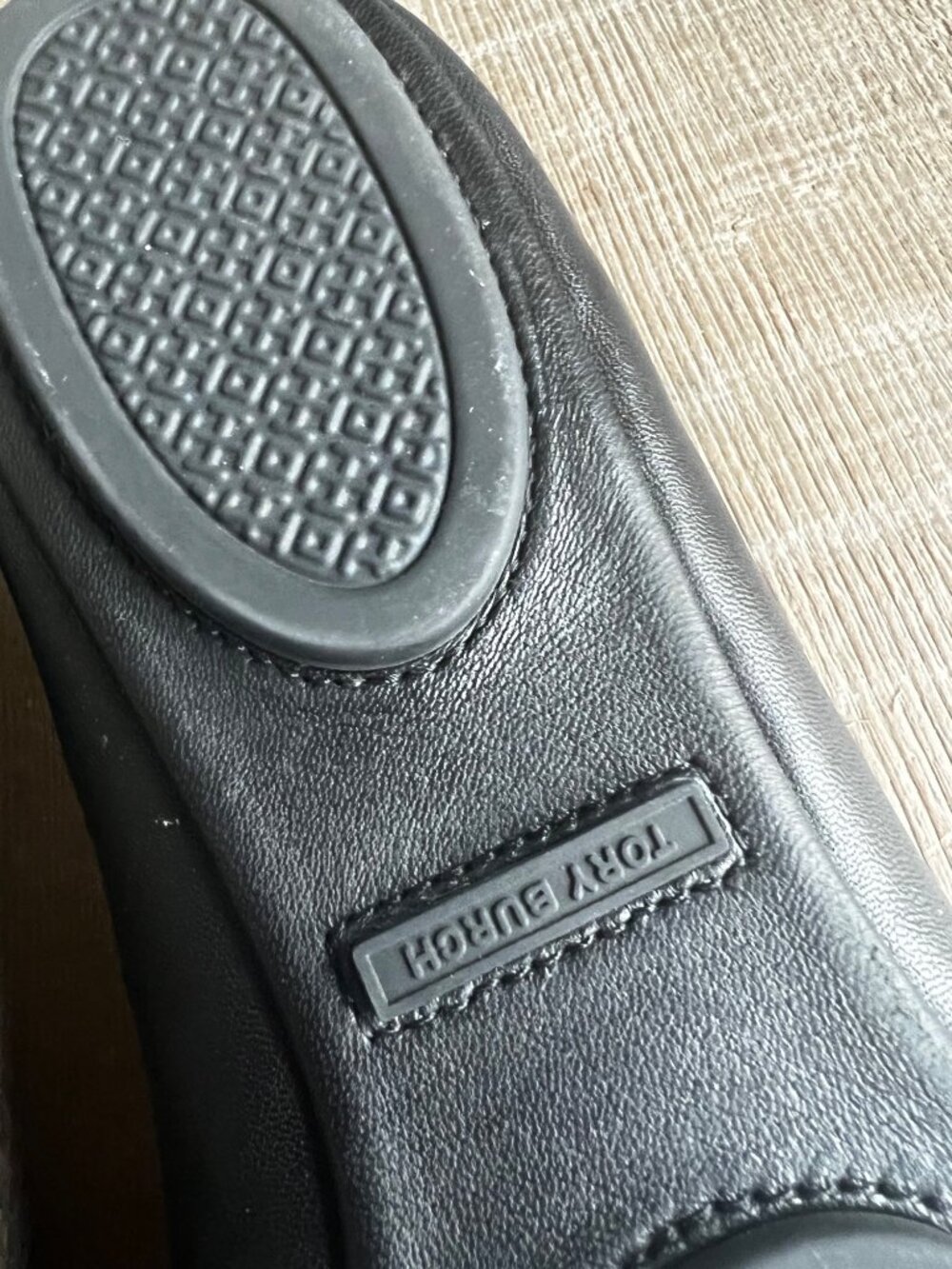 TORY BURCH Reva BLACK Travel Ballet Flats SIZE 9 - Picture 7 of 8